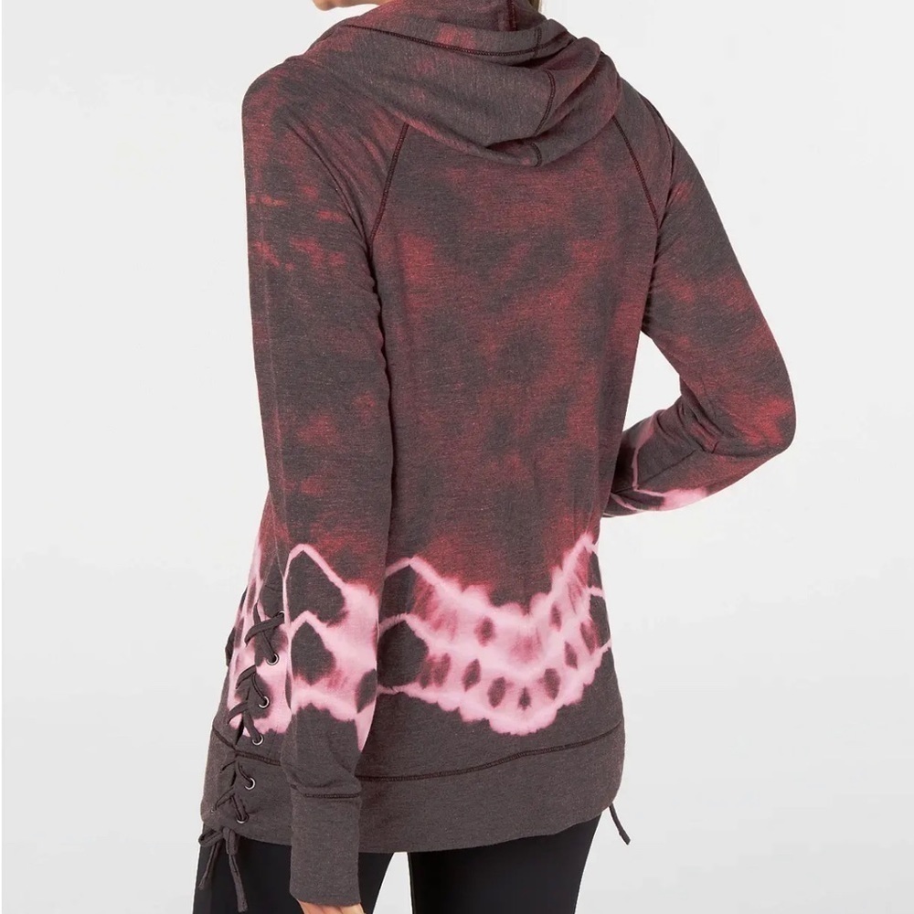 NWT Ideology Tie Dye Lace Up Hoodie - Picture 2 of 4
